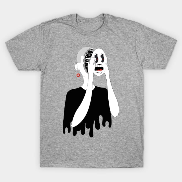 Abstract Face T-Shirt by Mammoths